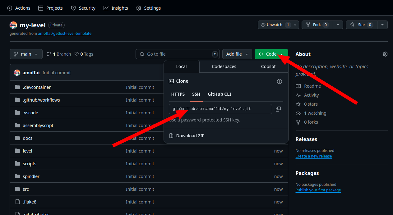 clone repo